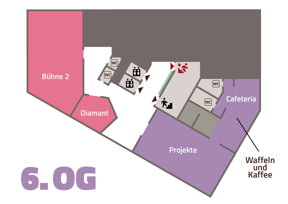 Grundriss 6. Obergeschoss